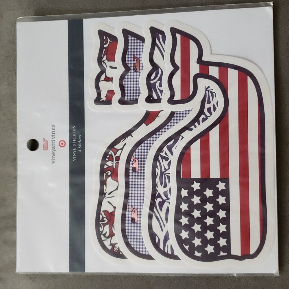 Vineyard Vines Vinyl Sticker Set of 4